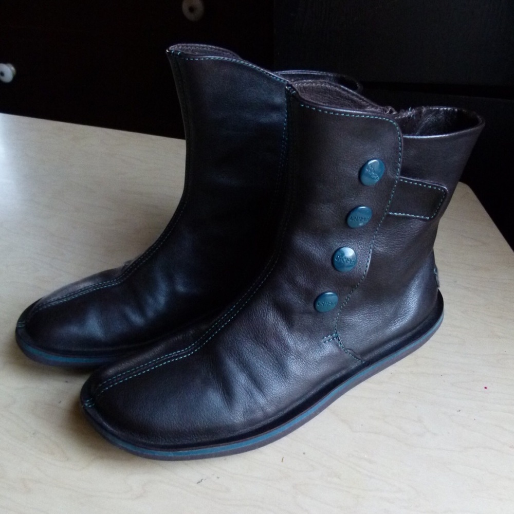 Camper Lightweight Ankle Boots, Beetle, Size 36